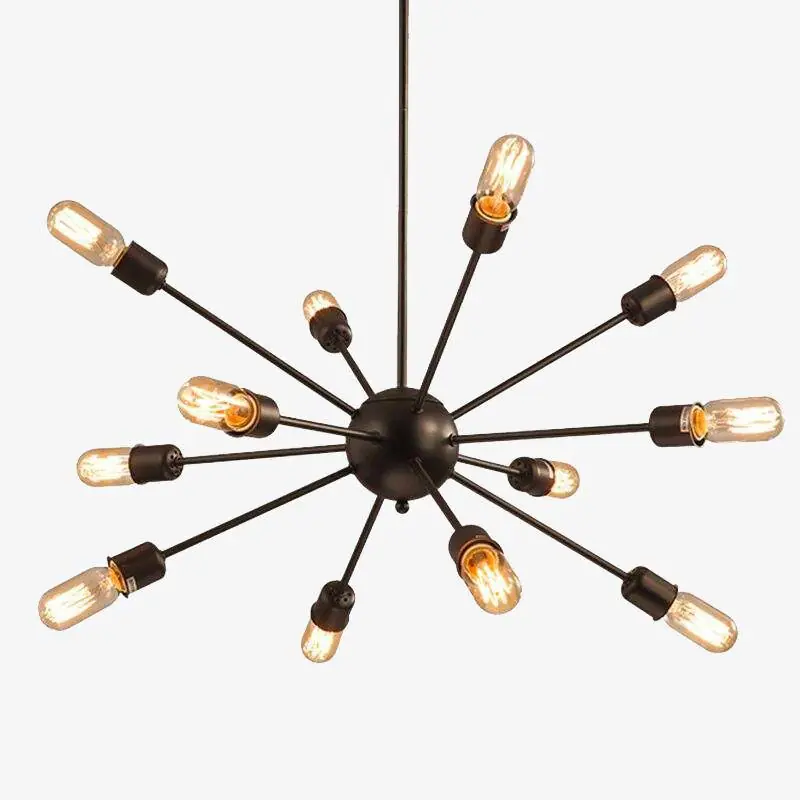 Lustre Teto : Design Élégant boule en Verre et Bras métalliques