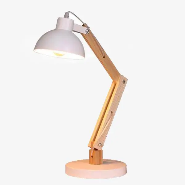 Lampe de bureau en bois ajustable \\"Manu\\"