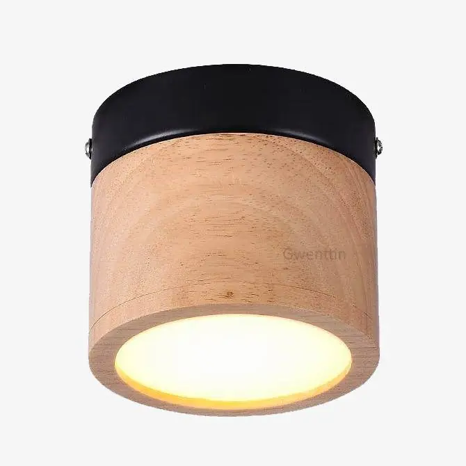 Spot LED Wooden Cylinder