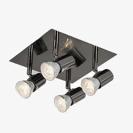 Plafonnier LED Dirigeable Chromé Satin