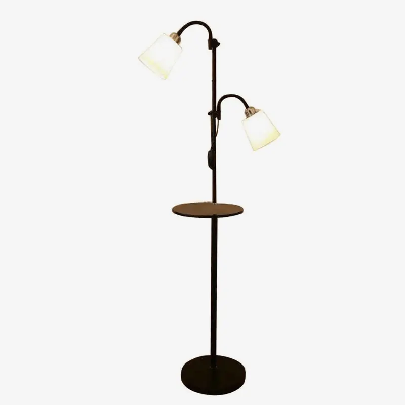 Lampadaire moderne à deux lampes ajustables : Design Branché