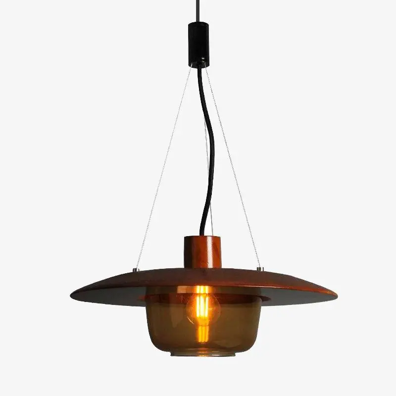 Suspension LED Design Bois & Verre