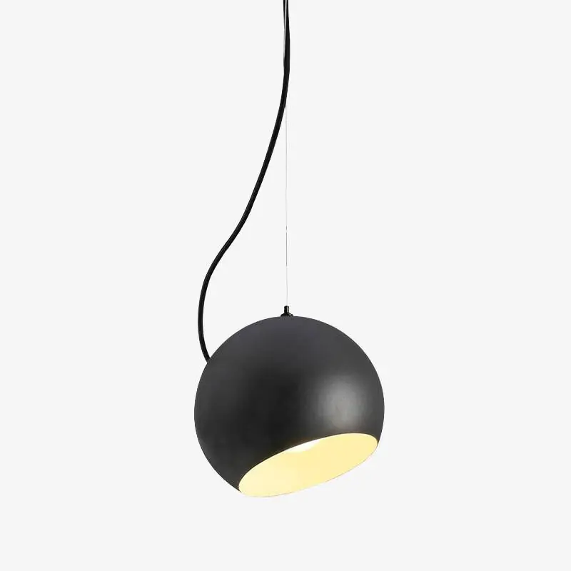 Suspension boule design noire SolideCo.