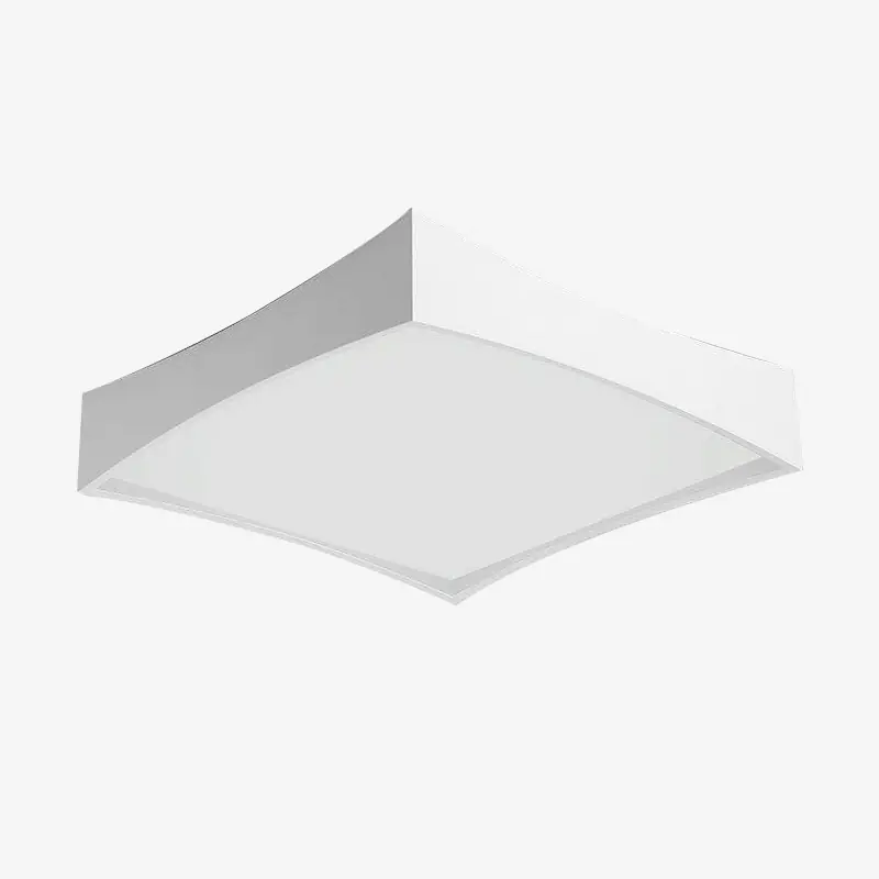 Plafonnier design LED carré blanc Bwart