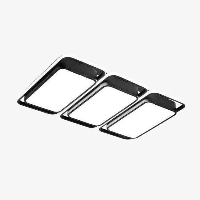 Plafonnier LED Design Noir et Blanc - Bwart