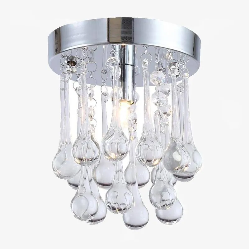 Plafonnier Chromé LED Cristal