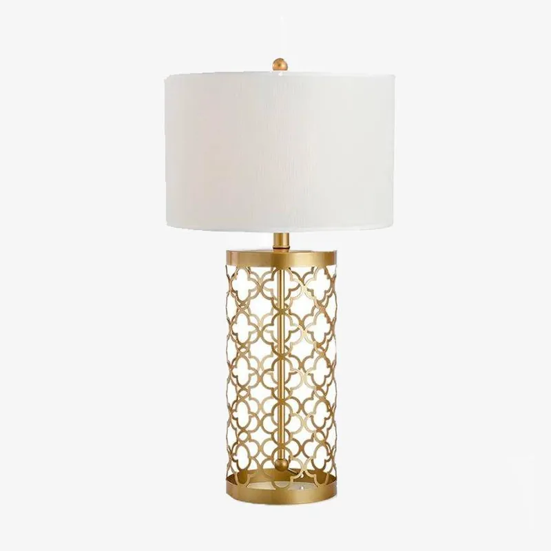Lampe de chevet dorée American Glam