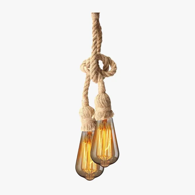 Suspension vintage Smuxi en cordage double ou simple