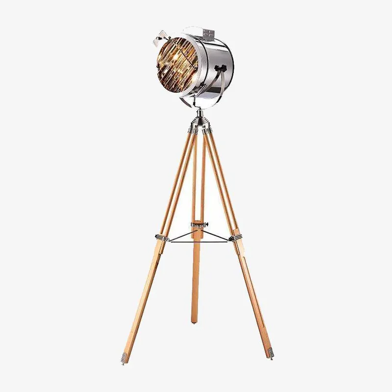 Lampadaire LED Projecteur Tripode en Métal