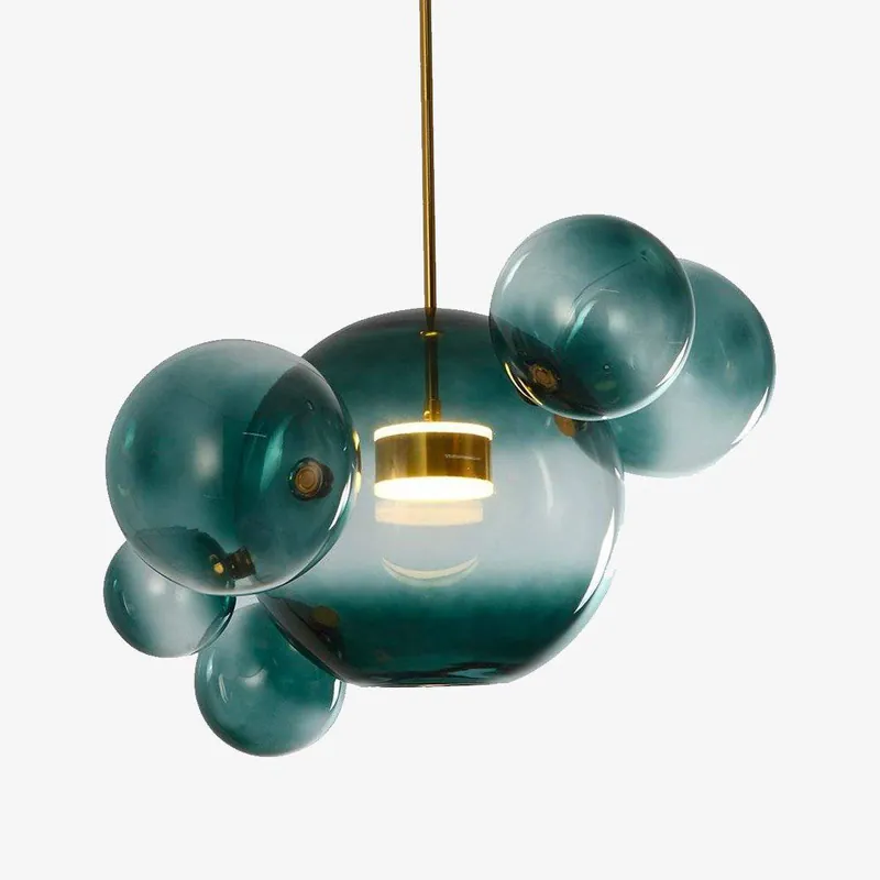 Suspension LED Loft à boules en verre