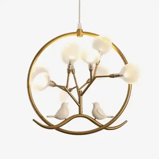 Lustre design doré à LED Firefly