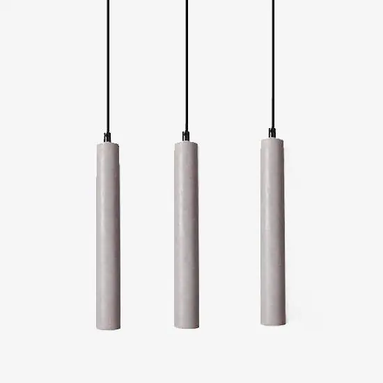 Suspension tube en ciment Nordic chic