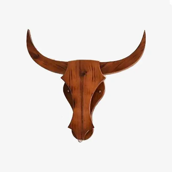 Applique murale LED \\"Cerf Bois Rétro\\"