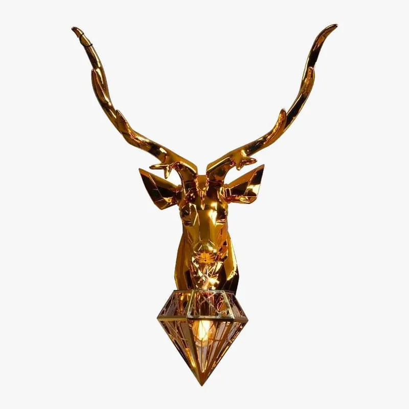 Applique murale LED Cerf Design