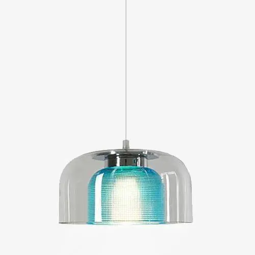 Suspension LED Design Verre Coloré