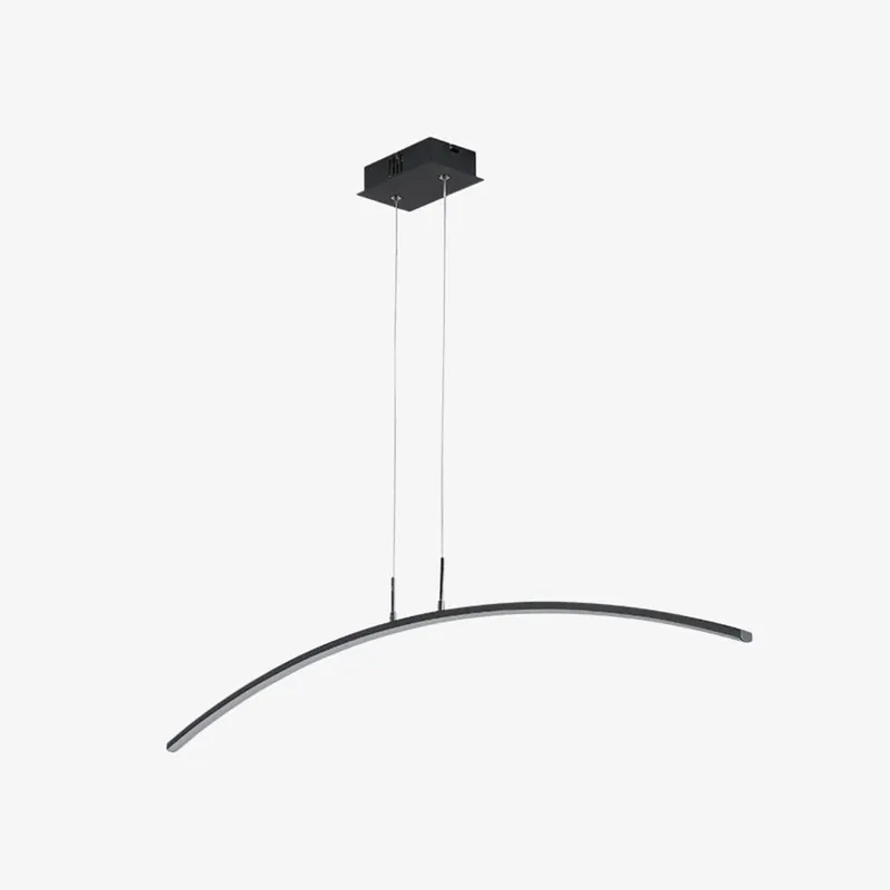 Lustre design à LED en arc de cercle