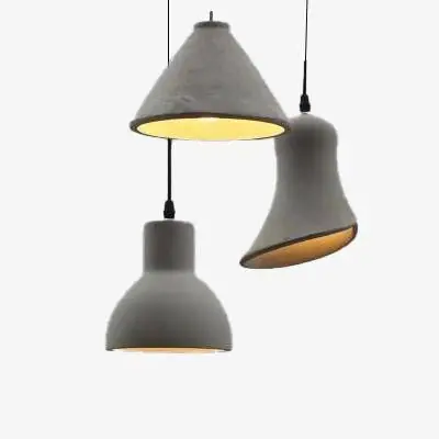 Suspensions LED ciment design - Variété de formes