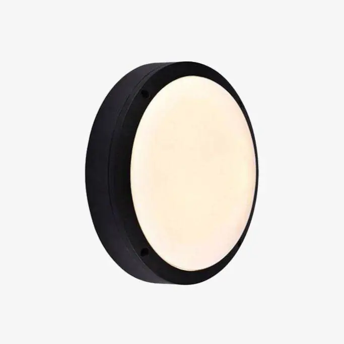 Plafonnier extérieur LED noir Flat (différentes tailles)