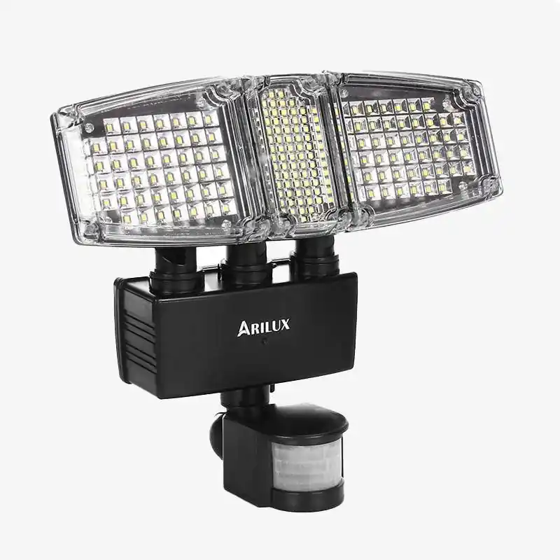 Projecteur solaire extérieur Arilux 178 LEDs - Noir ou Blanc