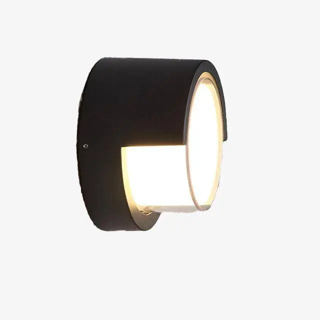 Lampe Ronde Noire LED pour Porche