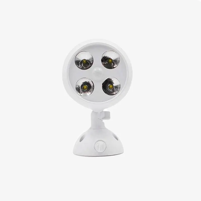 Applique murale LED Extérieur Blanc - 4 LEDs Motion