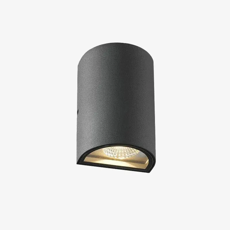 Applique LED design extérieur en aluminium (noir\\/gris)