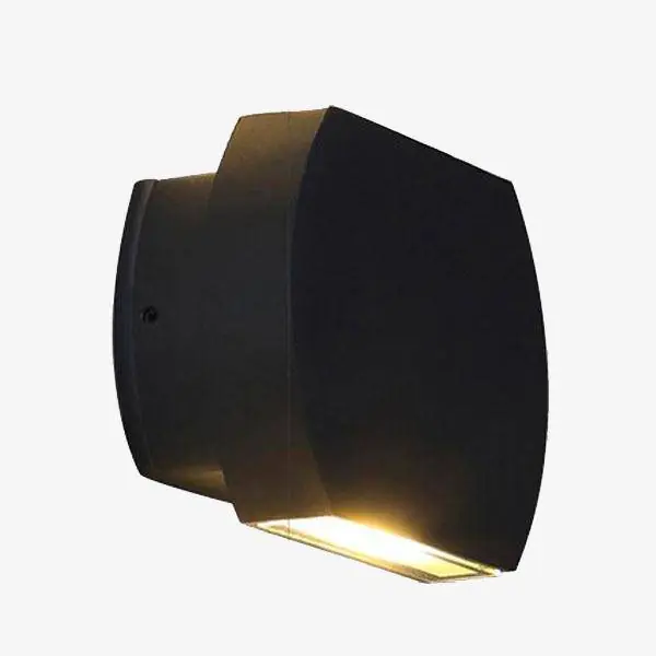Applique LED extérieure moderne en aluminium arrondi