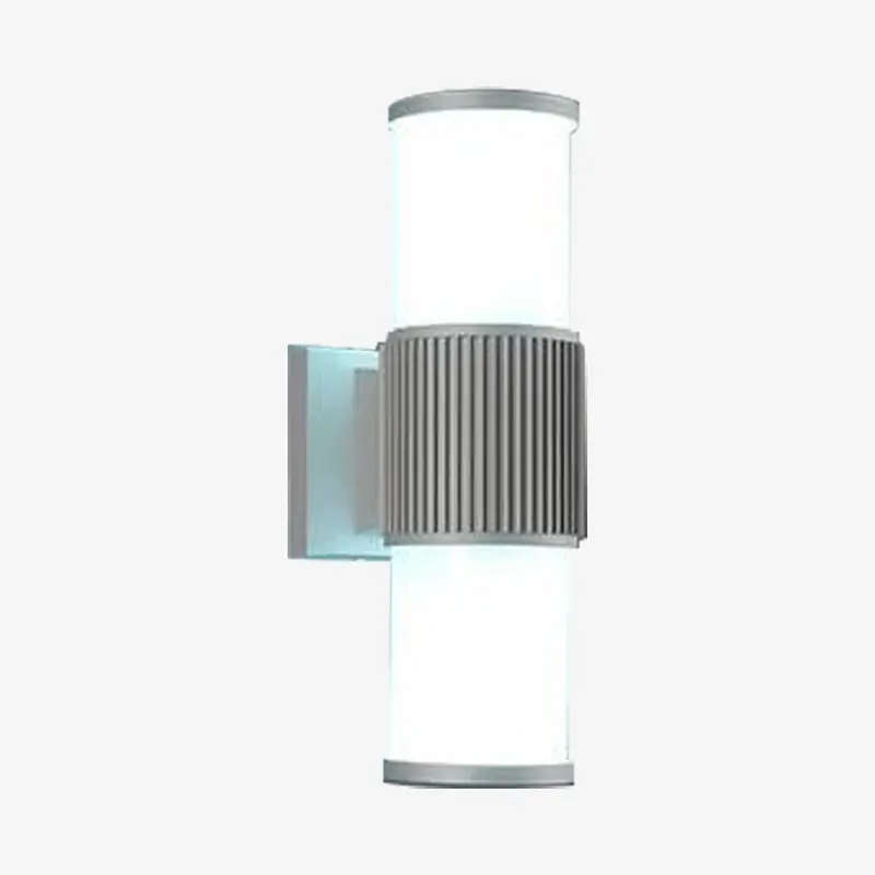 Applique LED extérieure en aluminium cylindrique
