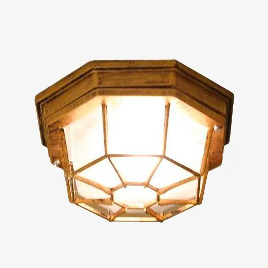 Plafonnier extérieur LED vintage octogonal