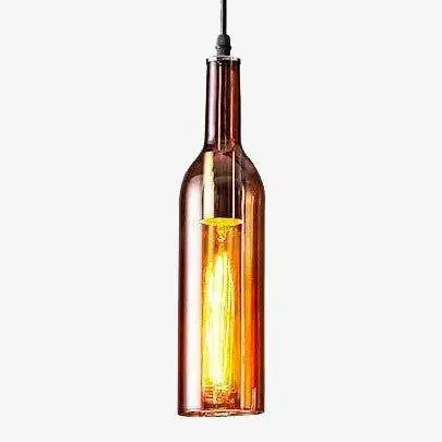Suspension LED Bouteille Colorée