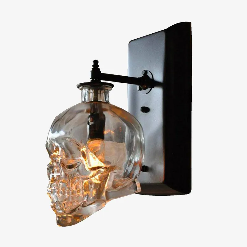 Applique Skull en verre