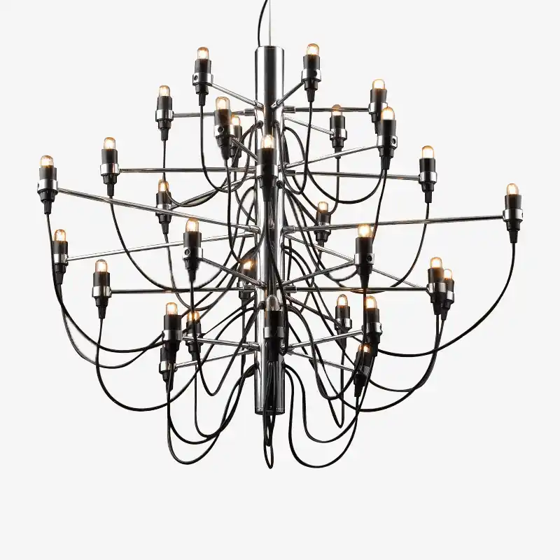 Lustre Vintage Noir Chromé \\"BlackChrome\\"