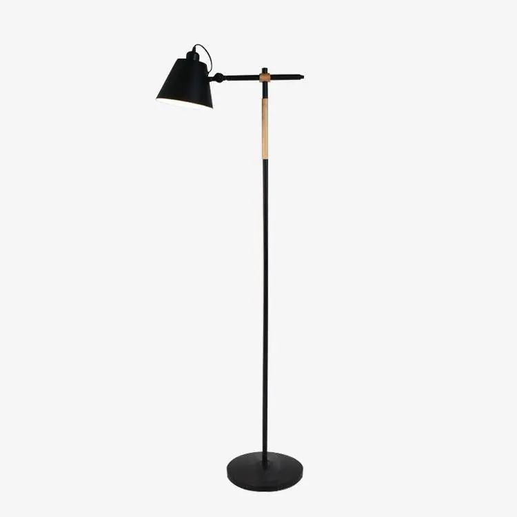 Lampadaire design ajustable en bois et métal \\"Floor\\"