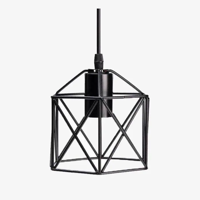 Suspension industrielle métal hexagonale
