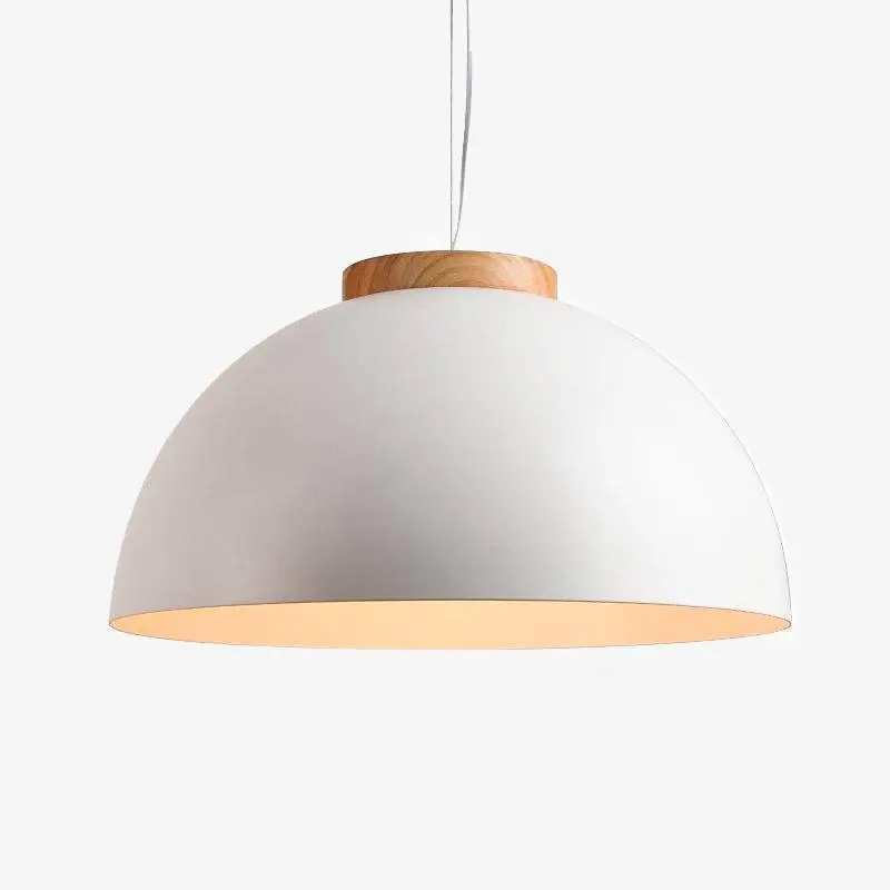 Suspension LED métal et bois Botimi