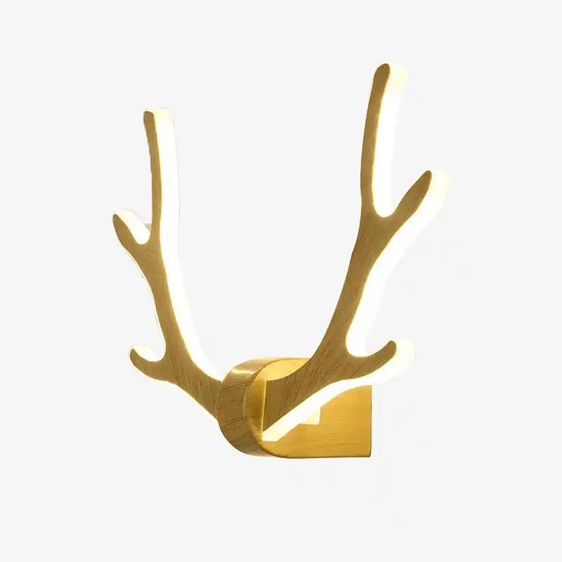 Applique LED en bois \\"Cerf Lumineux\\"