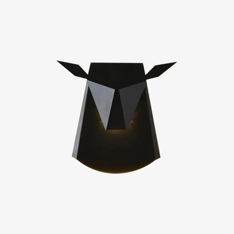 Applique LED tête de cerf design, colorée