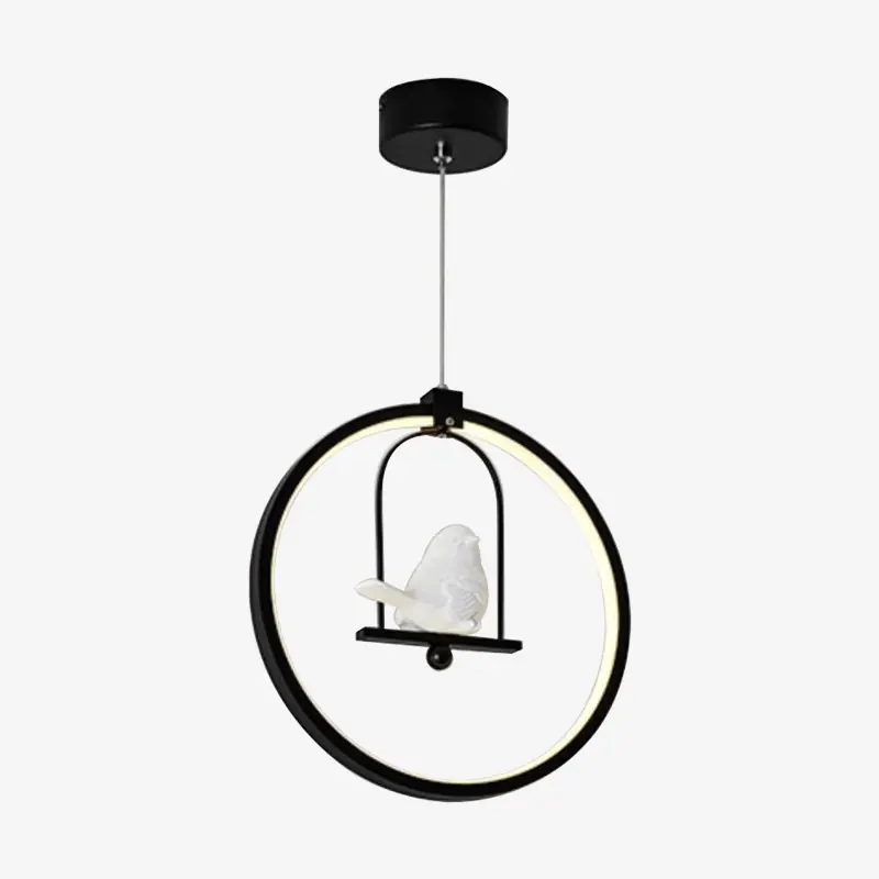 Suspension LED Rondo Bird (noir ou blanc)
