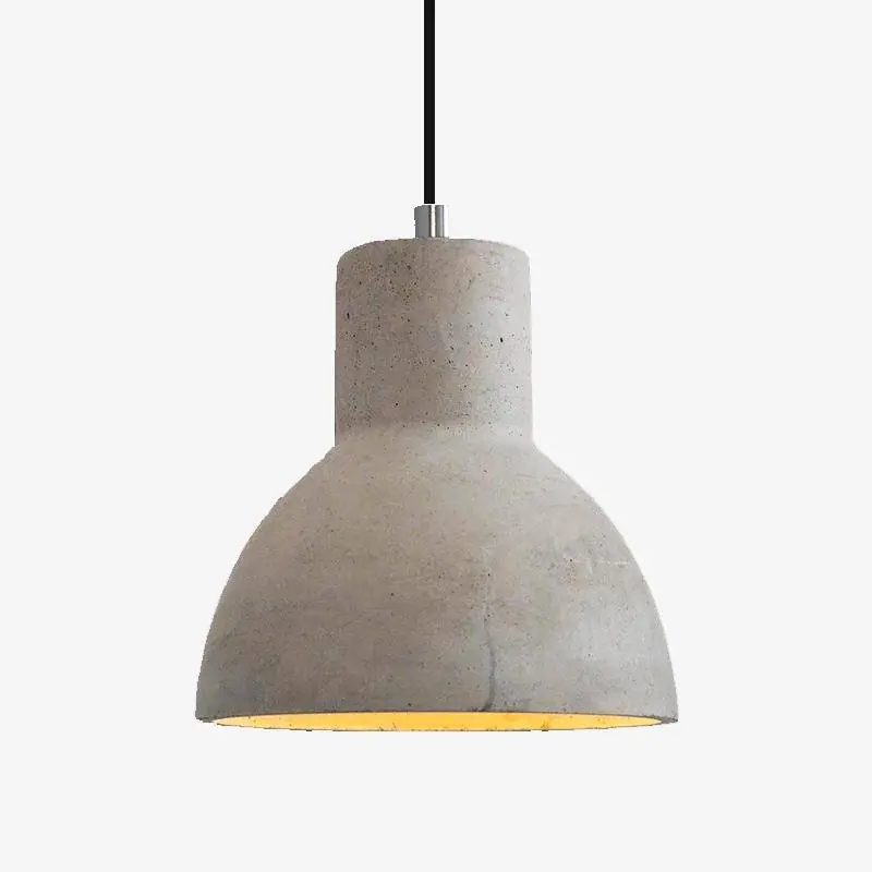 Suspension LED moderne en ciment (diverses formes)