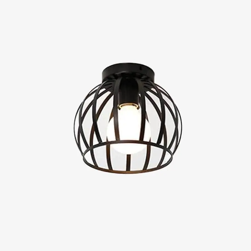 Plafonnier LED design noir - diverses formes