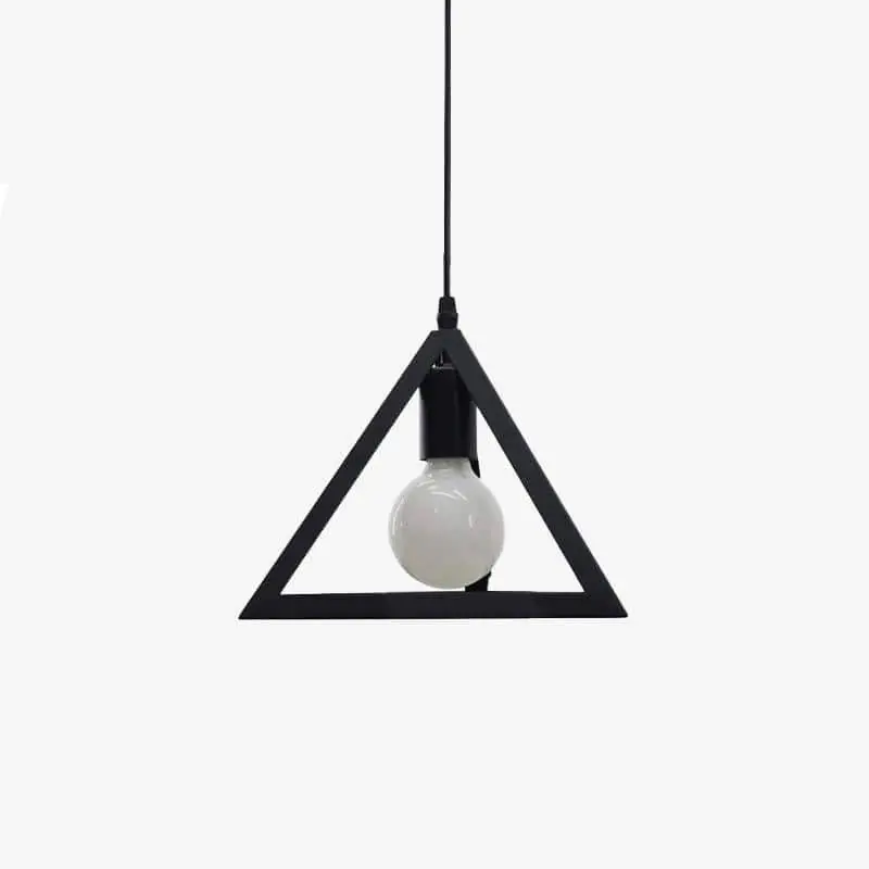 Suspension LED Triangle Moderna (Noir ou Blanc)