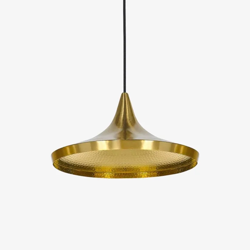 Suspension Design Doré Aluminium