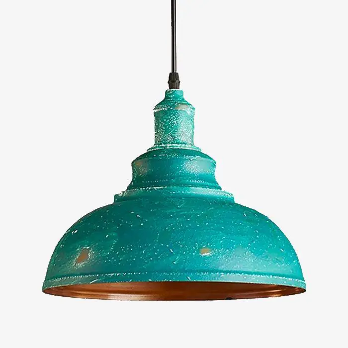 Suspension LED Bleue Rétro Rustique