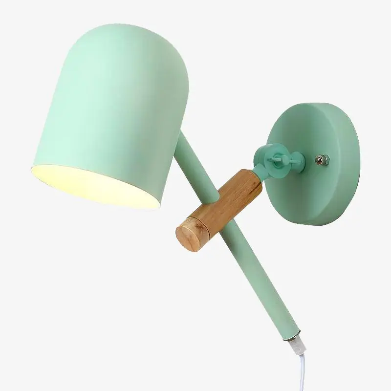 Applique LED en bois et métal - Design Élégant