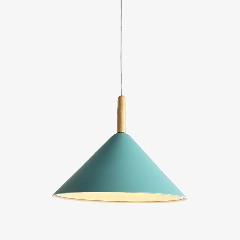 Suspension LED design Nordic en bois et métal.
