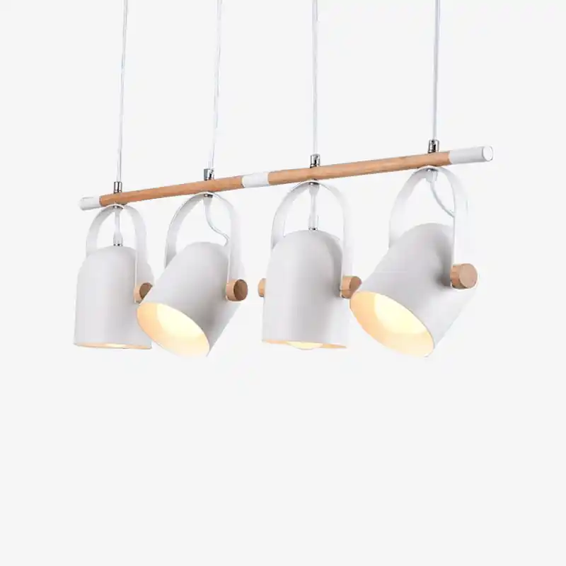 Lustre LED \\"Bois et Métal\\"