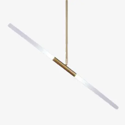 Suspension dorée en tube design chic
