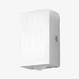 Applique moderne chromée rectangulaire LED Double Down