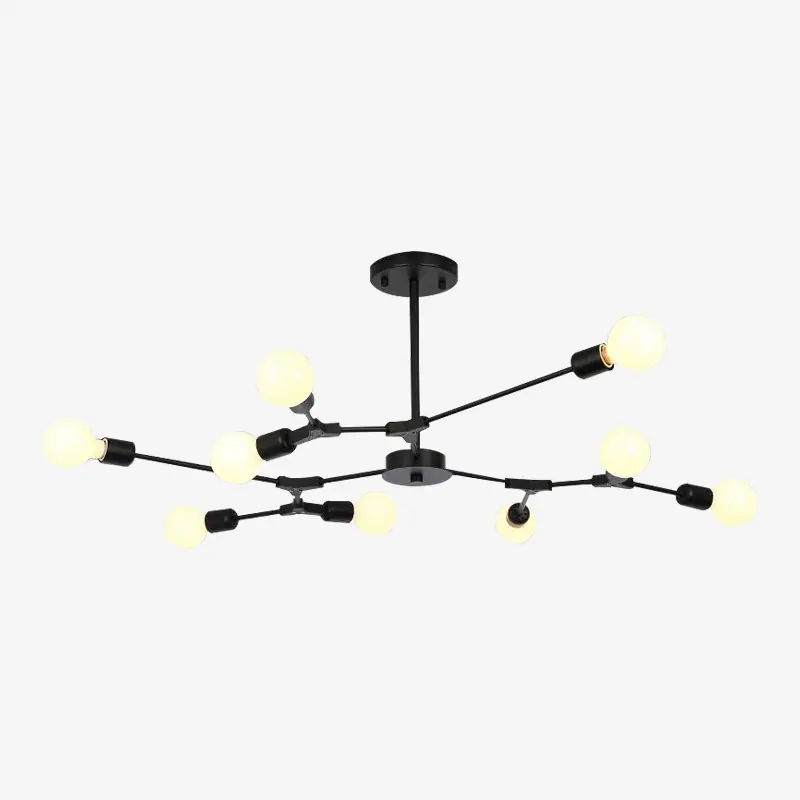 Lustre design LED à branches noires - Pendente.