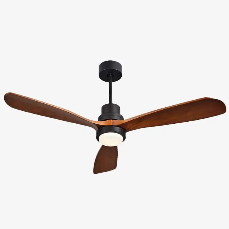 Ventilateur de plafond LED - Base noire ou blanche